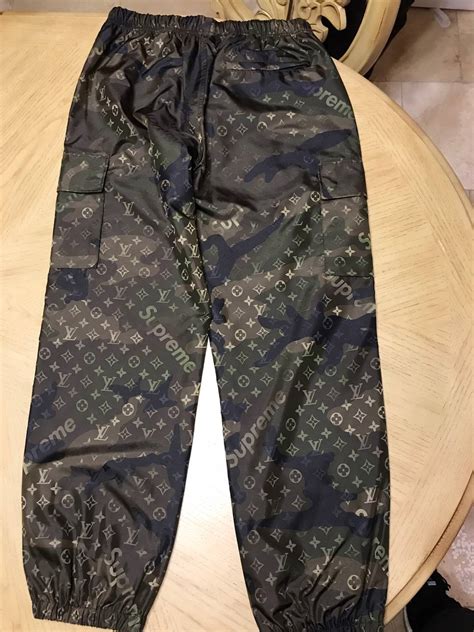 supreme louis vuitton track pants fake red|supreme x louis vuitton scam.